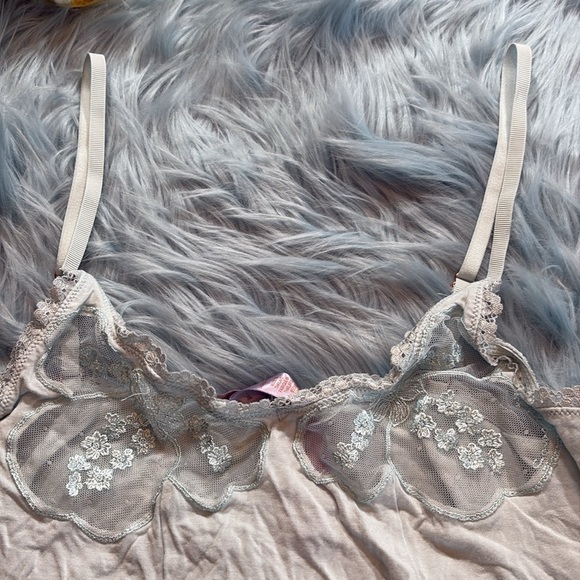 Savage X Fenty Peek Behind Lace Crop Cami Sz S - Picture 5 of 9